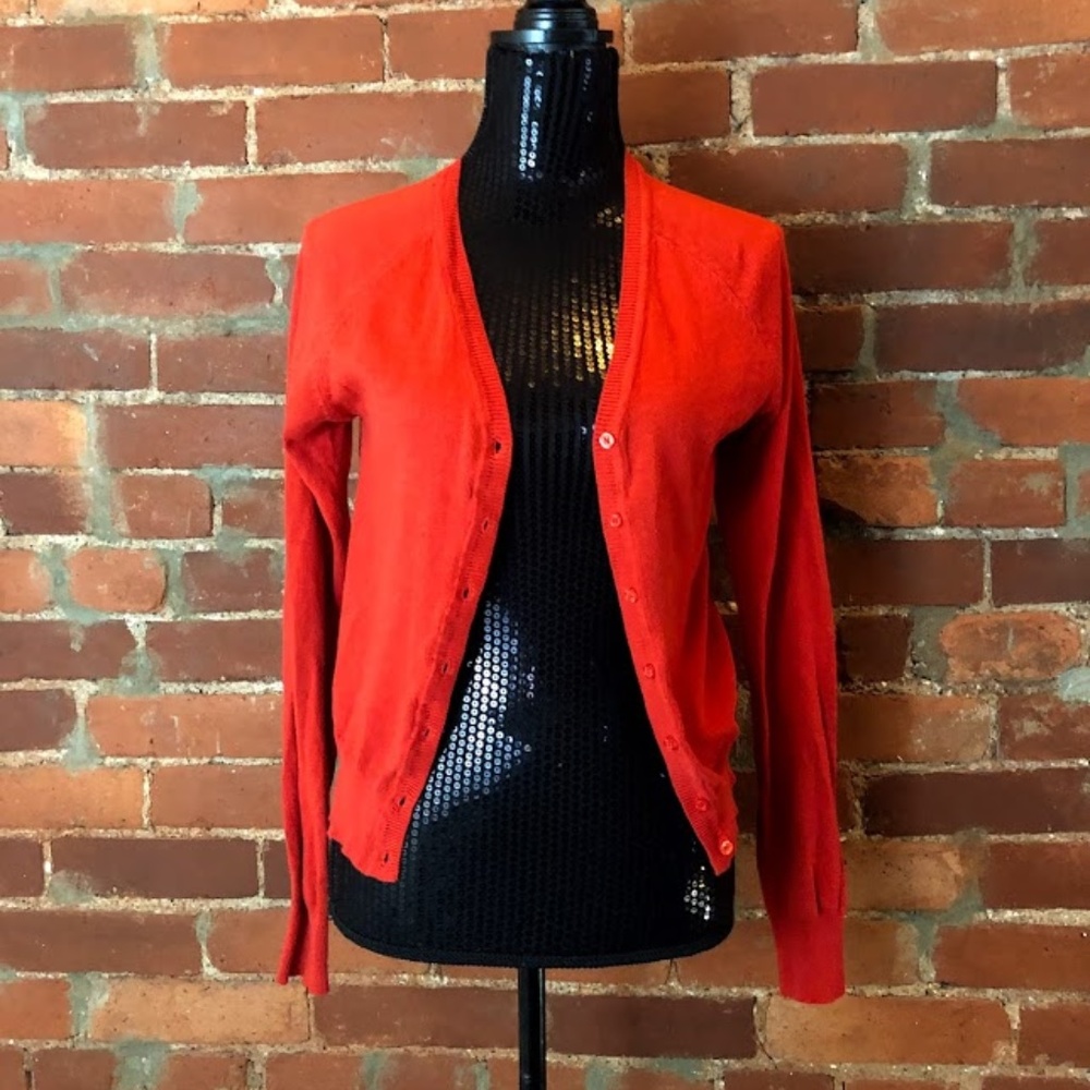 Burnt Orange Cardigan